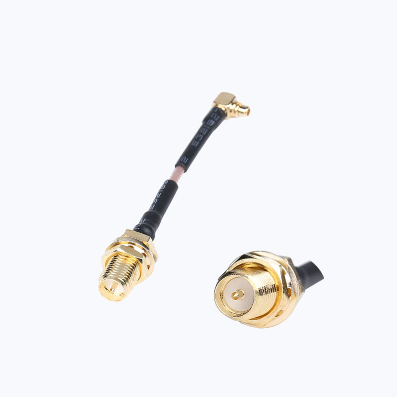 90° MMCX to RP-SMA F Adapter Cable - 1 Pair