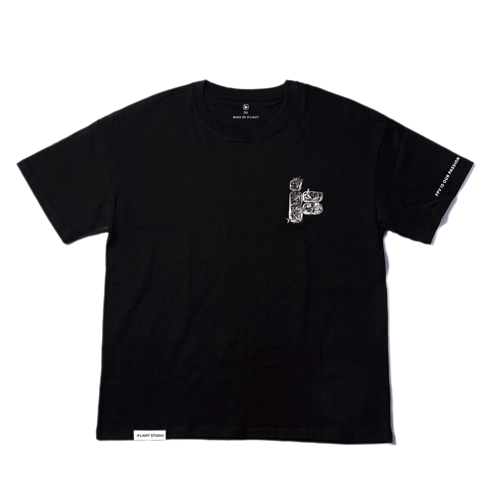 iFlight Black Hip-hop T-shirt